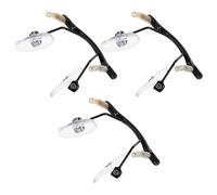 Operitacx 3 Piezas Soporte para Puente Nasal de Gafas sin Montura Almohadillas Nasales Suaves, Diseño Ergonómico de Metal y Acrílico, Durabilidad para Uso Diario en Oficina