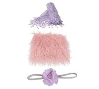 Operitacx 3 Piezas y Accesorios de Fotografía para Bebés Set Envoltura Diadema y para Recién Nacidos para Niñas Diseño Unisex y Transpirable