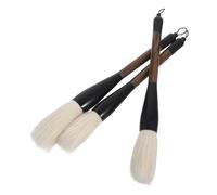 Operitacx 3 Pinceles De Caligrafía China Pincel Profesional De Tinta Sumi Para Dibujar Y Pintar Pluma De Pelo Para Artistas Y Principiantes