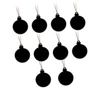 Operitacx 30 Piezas bolas colgantes de navidad accesorios navideños adornos navideños madera etiquetas de pizarra de boda etiquetas colgantes de boda decoraciones bolas de madera Bambú
