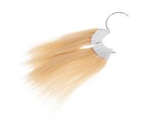 Operitacx 30 Piezas de Mechones de Cabello Natural para Prueba de Coloración, Muestras para Peluquería, Kit de Entrenamiento para Estudiantes de Peluquería con Tabla de Colores y Fibras de