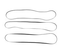 Operitacx 3piezas Cinturón de Tocadiscos Correa de Goma para Fonógrafo Unidades Color Negro para Grabadora de Vinilos Uso Salas de Música