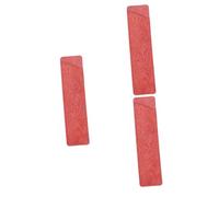 Operitacx 3piezas Estuche De Bolígrafos De Piel Verdadera Bolsa Protectora para para Oficina y Escuela Diseño Vintage Color Rojo