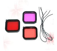 Operitacx 3piezas Protectores De Filtro Impermeables para Cámara Lentes De Templado con Recubrimiento Accesorios Resistentes Al Agua para Buceo y Deportes Acuáticos Compatible con Gopro