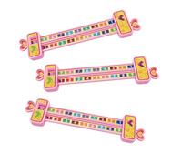 Operitacx 3piezas Regla De Cálculo De Rosa Juguete De Matemáticas para Educación Temprana Material Auxiliar De Entrenamiento para Uso Escolar y Doméstico