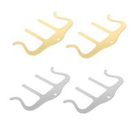 Operitacx 4 Clips para Sujetar Partituras de Piano en Aleación, Paquete de 4 Piezas Diseño Fácil de Agarrar para Músicos y Estudiantes Color Aleatorio