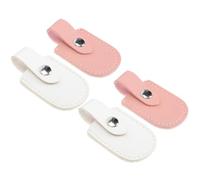 Operitacx 4 Fundas Protectoras Color Aleatorio Diseño Estilizado de Pu que Protege y Previene el Óxido para Cortaúñas y Tijeras de Manicura Adecuado para Herramientas de
