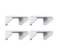 Operitacx 4 Fundas Protectoras Impermeables Cubiertas de Lluvia de Pp Blanco para Timbre de Puerta Fácil Instalación y Resistentes para Uso Exterior