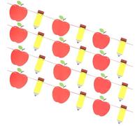 Operitacx 4 Juegos Bienvenido De Al Cartel del Aula. Banderín De Regreso a La Escuela Pancarta De Agradecimiento Guirnalda Colgante De Bienvenida De Manzana Suministros Espiral Papel