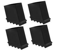 Operitacx 4 para Pies De Escalera De Suelo para Patas De Escalera Almohadillas Grandes Empuñaduras De Fibra De Vidrio De Goma