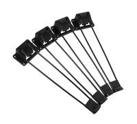 Operitacx 4 Patas De Mesa Plegables De Metal Resistentes con Horquillas para Muebles Plegables De Hierro Negro
