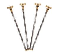 Operitacx 4 Piezas Accesorios de Repuesto para Encendedor con Tornillo de Resorte y Piedra de Metal Negro para Reparación Estable y Uso Diario Compatible con Zippo