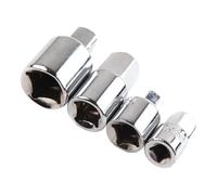 Operitacx 4 Piezas Adaptador Reductor de Accionamiento para Vasos de | Bolas de Retención Muelle, Orificios Pasantes, Color Plata, para Sockets y Drive Tools