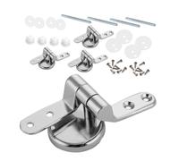 Operitacx 4 Piezas Bisagras de Asiento Inodoro de Aleación de Zinc Resistente Repuesto para Tapas de Wc con Acabado Fácil Instalación y Compatibilidad para Renovar Accesorios