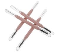 Operitacx 4 Piezas Cepillo para Pestañas Rosa con Peine Separador de Acero Inoxidable y Nylon, Funda Protectora, Adecuado para Maquillaje y Viajes, Previene Grumos y Protege Pestañas