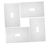 Operitacx 4 piezas Cubierta de Interruptor de Pared de Placa de Interruptor de Luz de Palanca Resistente y de Instalar Mejoras Funcionales para Hogar Seguro y Elegante