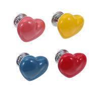 Operitacx 4 Piezas De Repuesto Para Botón De Descarga De Inodoro Pulsador De Tanque De Inodoro Con Forma De Corazón