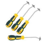 Operitacx 4 Piezas Herramientas para Quitar Lechada de Baldosas con Mango Ergonómico Raspador de Grasa de Acero de Tungsteno para Limpieza Multifuncional de Juntas y Grietas Azulejos