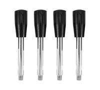 Operitacx 4 Piezas Manivela de Precisión M12x150 MM de Metal y Bakelita | Fresadora y Varilla de Sujeción, Control Fino, Uso Industrial, Ajuste Manual, Repuesto para Taller