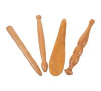 Operitacx 4 Piezas Masajeador de Madera para Pies Diseño Tradicional, Fácil de Sostener y Cómodo Piel, Adecuado para Usar Después Larga Caminata o Viendo Televisión