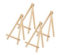 Operitacx 4 Piezas Mini Caballete de Madera para Pintar Soporte Estable para Artistas Exhibidor de y Fotos de Unidades para Mesa
