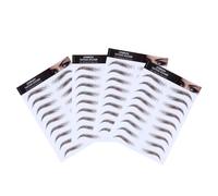 Operitacx 4 Piezas Pegatinas Efecto de Pelo Natural Marrón 6d para Cejas Postizas Impermeables y Reutilizables y Uso Fácil para Niñas