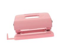 Operitacx 4 Piezas Perforadora Manual de Dos Orificios para Encuadernación de Libros para Estudiantes y Manualidades Color Rosa