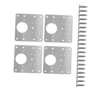 Operitacx 4 Piezas Placas de Reparación de Bisagras Tornillos para Muebles Gabinetes y Estantes Diseño Duradero y Resistente la Oxidación