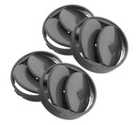 Operitacx 4 Piezas Salida de Ventilación Redonda de ABS Rejilla Ajustable Adecuado para Fiesta Verano para Aire Acondicionado Portátil para Coches para Tablero y Viajes Largos