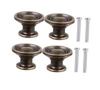 Operitacx 4 piezas Tirador Redondo Retro para Puerta y Armario de Pomos Vintage de Fácil Instalación para Muebles Modernos