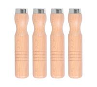 Operitacx 4 Piezas tiradores De Madera De Archivo Mangos Para Limas De Escofina Mango De Archivo De Destornillador Accesorios De Manejar Dedicado