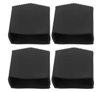Operitacx 4 protectores de goma antideslizantes para patas de escalera, almohadillas protectoras para muebles, amortiguadores de seguridad, accesorios de repuesto.