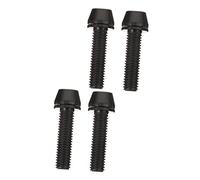 Operitacx 4 Tornillos Con Arandela Para Bicicleta Métricos Con Cabeza Hueca Hexagonal Surtidos Para Accesorios De Bicicleta De Aleación De Titanio Color Negro
