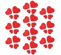 Operitacx 40 Parches Bordados de Corazón Rojo San Valentín, Apliques Termoadhesivos y Cosibles para Ropa, 4 Tamaños Multifuncionales, Decorativos para Chaquetas, Pantalones y