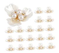 Operitacx 40 Piezas Accesorios De Bricolaje Scrapbooking Resina Flatbacks Accesorios Para El Cabello De Boda Para Mujeres Flor Cristales Decoración Metal Flor Adorno Novela