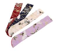 Operitacx 4piezas Bolsa De Seda Portátil para Abanicos Chinos Funda Diseño Vintage Unidades