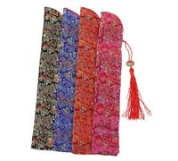 Operitacx 4piezas Bolso Abanico Plegable Retro De Bolsa De Transporte Decorativa con Borlas Funda para Abanicos De Despedida De Soltera para Viajes Al Aire Fiestas De Baile y Presentaciones