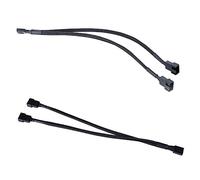 Operitacx 4Piezas Cable Divisor Pwm de para Ventiladores de Computadora Adaptador de Pin Pin Paquete de Negro para Control de Temperatura y Regulación