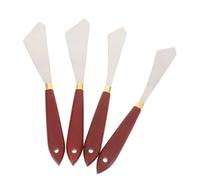 Operitacx 4piezas Espátulas De Mezcla De Color Para Pintura Herramientas De Arte Multifuncionales Raspadores De Acero Inoxidable Prácticas Para Mezclar Pigmentos y Técnicas Variadas