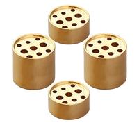 Operitacx 4piezas Quemador de Incienso de Latón con Porta Incienso Compacto y Multifuncional para Aromaterapia Base Redonda para Varillas para Yoga y Ambientación el Hogar