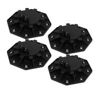 Operitacx 4piezas Soporte De Quilla De Suelo Ajustable para Terraza Base De Soporte para Material Resistente para Decoración De Interiores