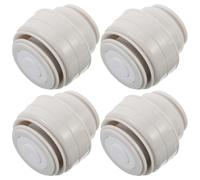 Operitacx 4piezas Tapones de Repuesto para Tapa de Botella de Viaje Tapón Hermético Antidesbordamiento para Botella de Boca Compatibles con Haers Color Blanco