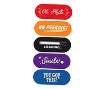 Operitacx 5 Cubiertas Adhesivas para Cámara Web de Ordenador y Tableta, Protector de Privacidad Abs, Diseño Original y Chic, Paquete de 5 Piezas para Seguridad