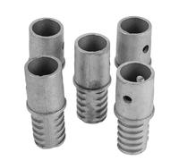 Operitacx 5 Piezas Adaptador de Mango de Escoba de Aleación de Aluminio Punta Roscada para Conexión Segura y Resistencia Corrosión, Adecuado para Herramientas de Limpieza en Hogares