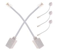 Operitacx 5 Piezas Adaptador de Teléfono Analógico Rj45 a Rj11, Convertidor de Conector Ethernet 8p4c a 6p4c, Extensor de Cable Telefónico para Uso Doméstico y Oficina, Conexión Estable