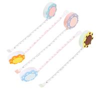 Operitacx 5 Piezas Cinta Métrica Corporal Mini Retráctil Portátil Colores Pastel Flexible y Ligera para Costura y Medición Corporal