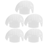 Operitacx 5 Piezas Inserción de Gorra Antigolpes para Casco de Seguridad de Color Blanco, Material Pe Resistente y Ligera, Adecuado para Entornos Riesgo y Trabajadores al Aire Libre