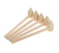 Operitacx 5 Piezas Mini de Madera para Juguetes Seguros con Bordes Suaves para Bloques Arqueología de rol y Ceremonias Tradicionales