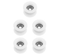 Operitacx 5 Piezas Polea de Cojinete para Máquina de Remo, Repuesto Blanco