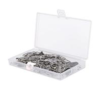 Operitacx 50 Ganchos para Colgar Cuadros con Anilla en D y Tornillos, Gancho Orificio para Marcos, Pintura y Decoración, Set de 50 Piezas para Colgar Cuadros en Madera, Uso en Hogar